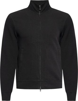 Emporio Armani Sweater met rits - Zwart