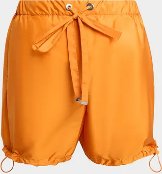 Moncler Satin Drawstring Shorts