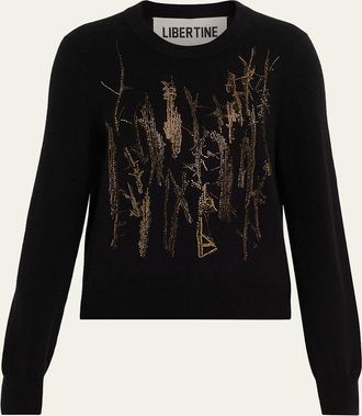 Libertine - Libertine Crown Of Thorns Cashmere Crewneck Sweater