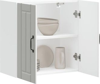 vidaXL Pensile da Cucina Lucca Bianco in Legno Multistrato - Vidaxl