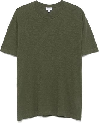 Sunspel T-shirt con fiammatura - Verde