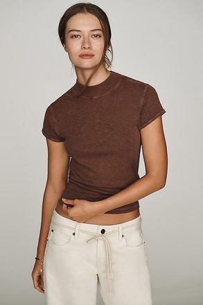Pilcro Cyris Cotton Modal Turtleneck Tee