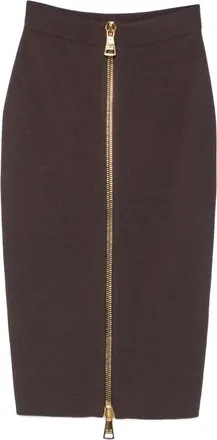 Elisabetta Franchi Mujer, Faldas, Marr&oacute;n, Talla: M