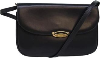 Bally Pre-owned Shoulder Bags, female, Black, Size: ONE SIZE Pre-owned Leather Shoulder Bag