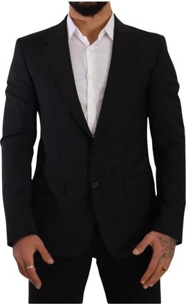 Dolce & Gabbana Heren, Jassen, Zwart, Maat: M Wol