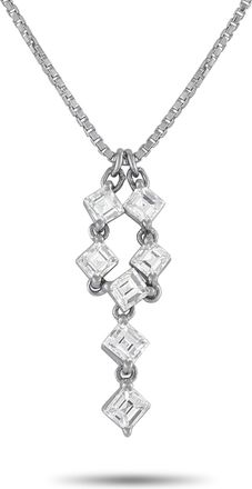 Luxury Bazaar Platinum 1.07ct Diamond Necklace MF39-110525