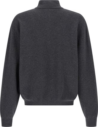 Balenciaga Mens Gray Cotton Cardigan Clothing