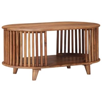vidaXL Mesa De Caf&eacute; Hecha A Mano Madera De Teca Marr&oacute;n 85 X 50 X 40 Cm Vidaxl