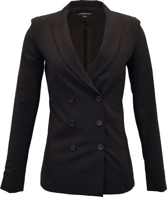 Alexander Wang Double-Breasted Blazer in Black Wool