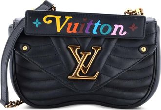 Louis Vuitton New Wave Chain Bag Quilted Leather PM shoulder bag - Zwart