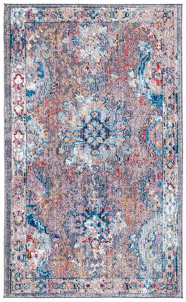 Safavieh Alfombra poli&eacute;ster grigio/blu 122 x 183 cm