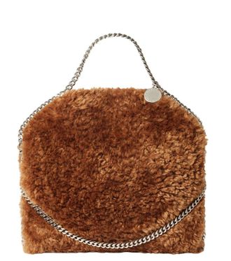 Stella McCartney Brown Falabella Plush Large Tote