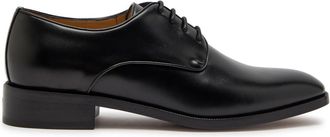 Valentino Garavani Des Dieux Derby Leather Loafers - Black - 44 (IT44 / UK10)