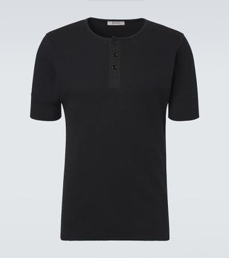Christophe Lemaire Camicia Henley in cotone e lino