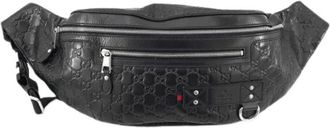 Gucci Pre-owned Vintage Belt Bag - Heren - Vintage Heuptassen - Zwart - ONE Size - Leer - Vintage