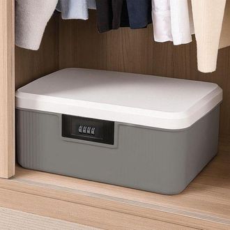 OEM Caja Fuerte Con Cerradura De Combinaci&oacute;n - 2 Capas - 26 X 22 X 12 Cm - Gris