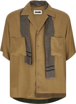 Magliano Pasolini Ascot-collar Bowling Shirt