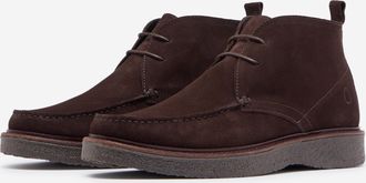 Oliver Sweeney Mens Xixona Moccasin Boots in Dark Brown Suede - Size UK 11