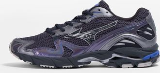 Mizuno Mens Wave Rider 10 Trainer in Grey - Size UK 7