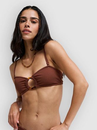 Roxy Sunshine Bandeau Bikini Top marr&oacute;n