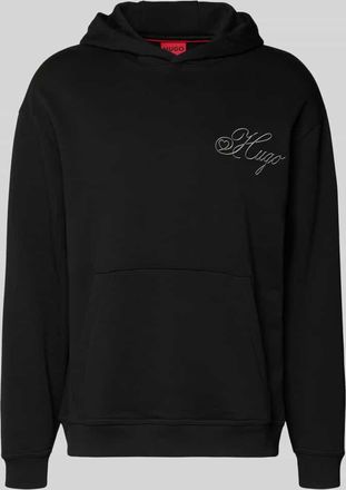 HUGO BOSS Regular Fit Hoodie aus reiner Baumwolle Modell DALENTO in Black, Gr&ouml;&szlig;e XXL