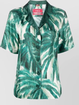 F.R.S. For Restless Sleepers silk printed pajama shirt