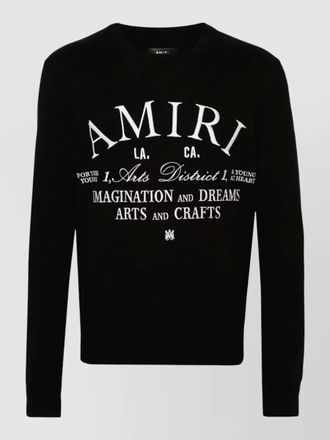 Amiri graphic print crew neck long sleeve sweatshirt