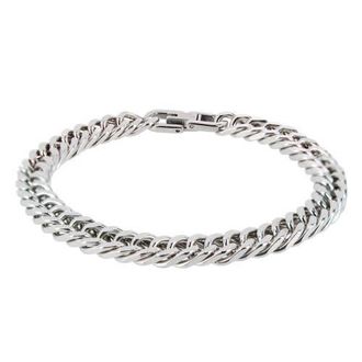 Trafalgar Store Lockwood Metal Link Bracelet in Silver at Nordstrom