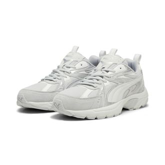 Puma Sneaker PUMA MILENIO TECH SUEDE, Damen, Gr. 37, grau (cool light gray, feather gray, puma wei&szlig;), Textil, Schuhe Sneaker