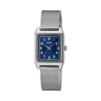 Casio Womens Blue Dial Stainless Steel Mesh Classic Watch - LTP-B150M-2BDF