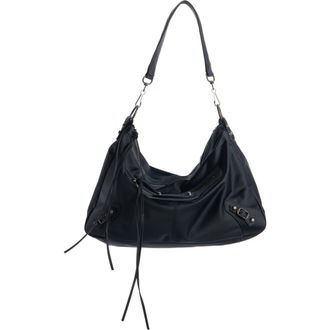 Balenciaga Le City Moto Nylon Messenger Bag in 1000 Black at Nordstrom