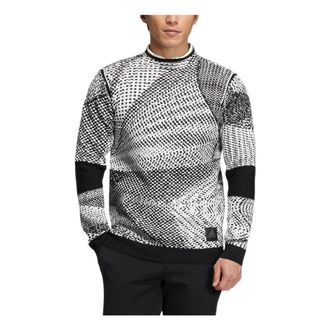 adidas Mens adidas Pk Gradation Po Slim Fit Half Turtleneck Back Stripe Pullover Long Sleeves Knitwear Gray HM7625