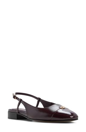 Aldo Maree Slingback Cap Toe Pump in Burgundy at Nordstrom, Size 6.5