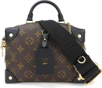Louis Vuitton Tweedehands Canvas Louis Vuitton tassen - Dames - Vintage Handtas - Bruin - ONE Size - Leer - Vintage