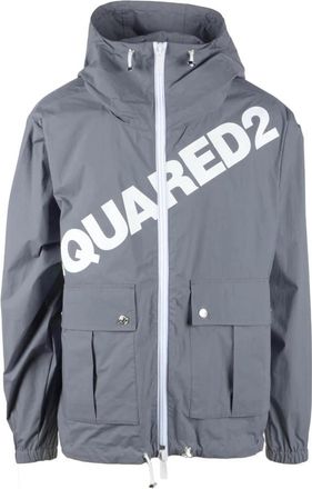 Dsquared2 Buitenkleding - Heren - Winterjassen - Grijs - S - Katoen - Jassen