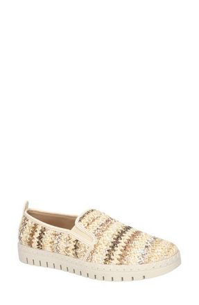 Easy Street Fresh Slip-On Sneaker in Beige Multi Woven at Nordstrom, Size 6.5
