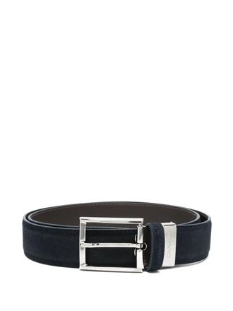 Canali suede belt - Blue