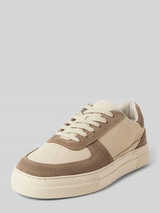 Selected Sneaker mit Schn&uuml;rverschluss Modell HARALD in Beige, Gr&ouml;&szlig;e 40