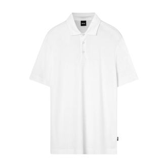 HUGO BOSS Polo Shirt - Heren - Polos - Wit - 3XL - Katoen - Tops