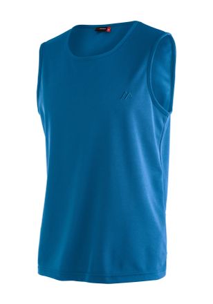 Maier Sports Funktionsshirt MAIER SPORTS Peter, Herren, Gr. 5XL, blau (saphirblau), 100% Polyester, Rundhals, Shirts Funktionsshirt, Herren rundhals Tank-Top, piqu