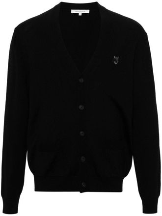 Maison Kitsuné Bold Fox Head Wool Cardigan
