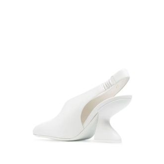 Ferragamo Slingback Pump - White