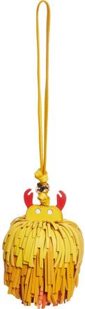 Zimmermann Crab Fringe Leather Bag Charm in Yellow at Nordstrom