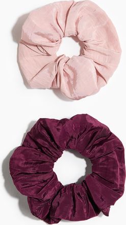 H&M 2er-Pack Scrunchies - Pink