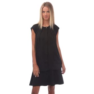 HUGO BOSS Dames Zijden Mouwloze Blouse (Zwart)