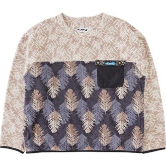 Kavu Kelowna Pullover Sweatshirt - Womens in Leaf Layout at Nordstrom, Size Medium