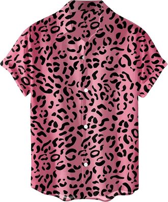 Generic Mens Tropical Casual Caribbean Shirt Hawaiian Palm Tree Funny Summer Shirts Trendy Button Down Short Sleeve Lapel Beach Party Graphic Cruise Floral Lo