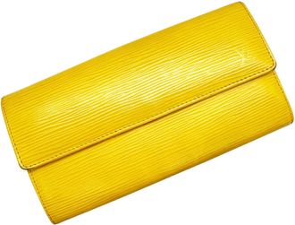 Louis Vuitton Yellow Epi Leather Long Wallet (Bi-Fold) (Pre-Owned)
