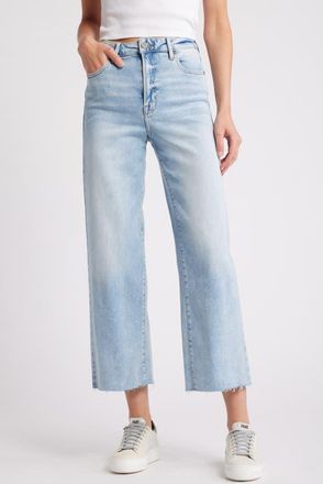 Hidden Jeans Clean Wide Leg Jeans in Light Wash at Nordstrom, Size 24