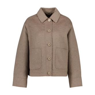 Smith & Soul Wool-mix Shirt Jacket - Dames - Jassen - Bruin - Maat: XS Wol